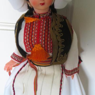 Yugoslavia Bride Cloth Doll Vintage 1970s -