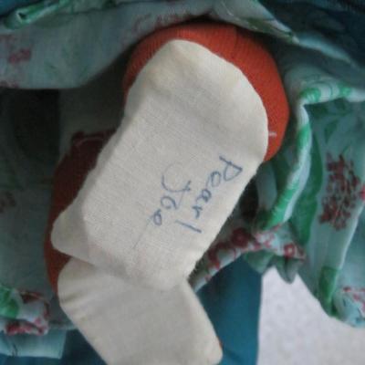 Vintage Moscow Russian Souvenir Doll Traditional Dress Blinking Eyes 1980s