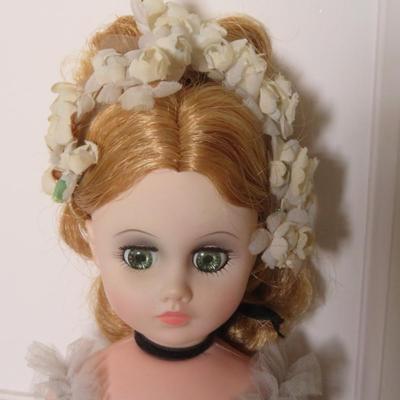 Madame Alexander 17" Elise Ballerina Blue Tulle Tutu Dress Flowers