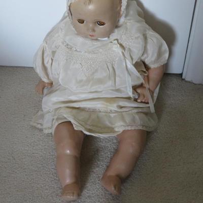 1930s Madame Alexander Composite Head Cloth Body Doll Sleepy Eyes 22"