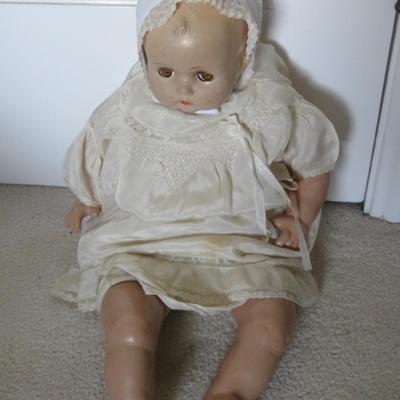 1930s Madame Alexander Composite Head Cloth Body Doll Sleepy Eyes 22"