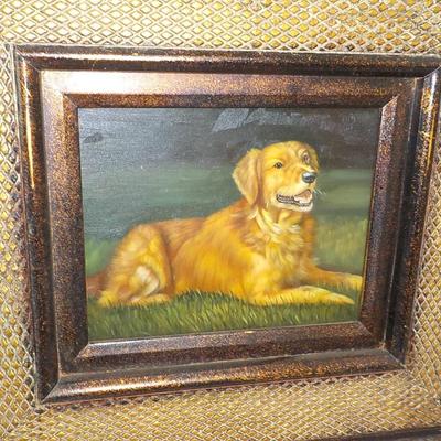 " Mans Best Friend"' original oil 1960's.
