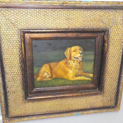 " Mans Best Friend"' original oil 1960's.