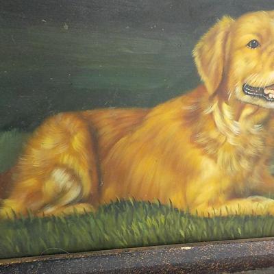 " Mans Best Friend"' original oil 1960's.