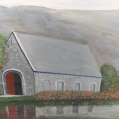 Vermont Countryside 1890, original oil painting, signed.