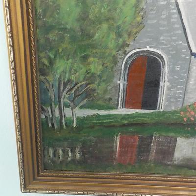 Vermont Countryside 1890, original oil painting, signed.