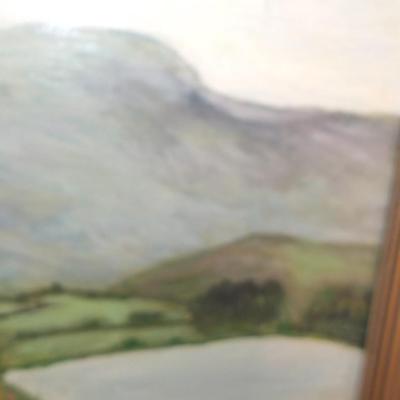 Vermont Countryside 1890, original oil painting, signed.