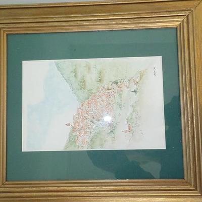 " French Countryside", by Erica. Water color, original.