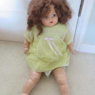 Antique Composition Walker Doll with Original Clothes