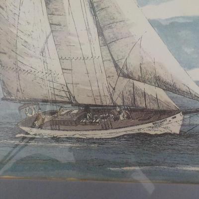 Maine Light house, original water color by Tylek