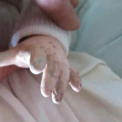 22" PORZELLANFABRIK BURGGRUB 769 5 GERMANY DOLL - Antique Original - as seen- human hair wig