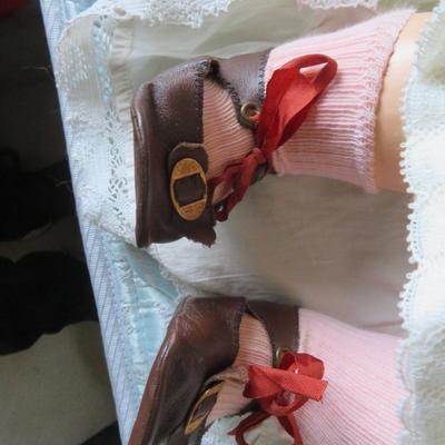 22" PORZELLANFABRIK BURGGRUB 769 5 GERMANY DOLL - Antique Original - as seen- human hair wig