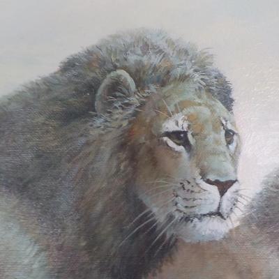 " Kings of the Jungle", Original oil on Canvas. by