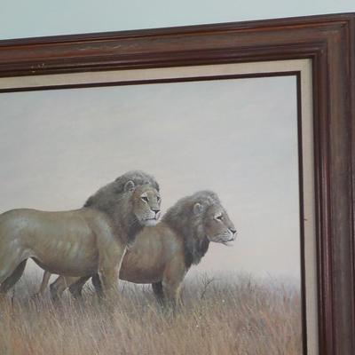 " Kings of the Jungle", Original oil on Canvas. by