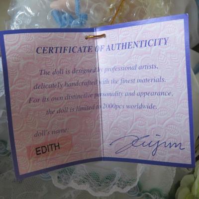 Goldenvale Collection Porcelain Doll, Collectible - Edith