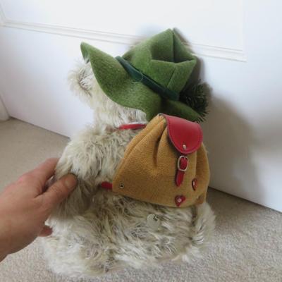 VINTAGE HERMANN LIMITED EDITION HAPPY WANDERER MOHAIR BEAR 16" TALL