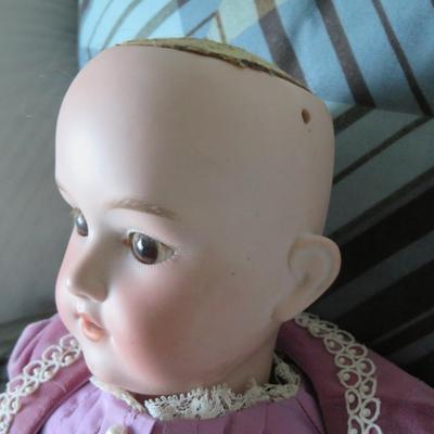 George Borgfeldt, G. B. Bisque Head/Composition Body, 27" Antique German Doll