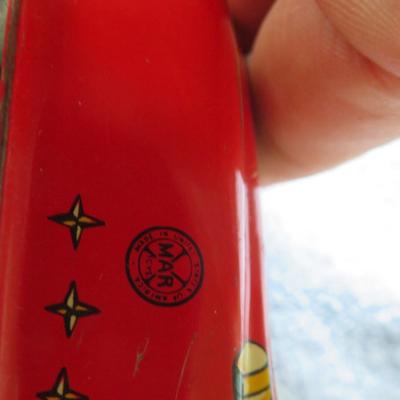 Vintage Marx Tin Litho Friction Official Fire Chief FD Plate