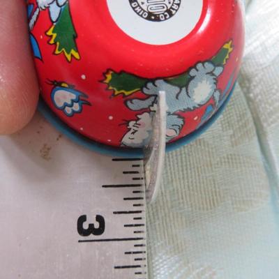 Ohio Art Tin Toy Cat 6 Piece Dish Set, Cups, Saucers, Plate and Pot with box