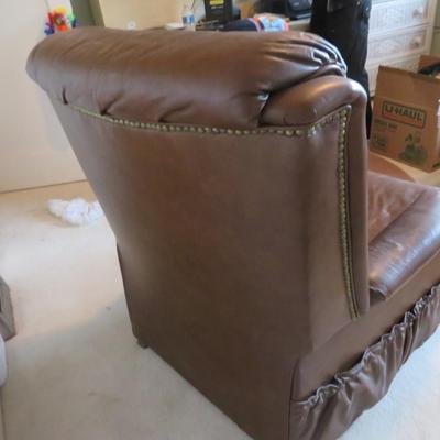 Faux Leather Recliner - As Seen - Sold As Is