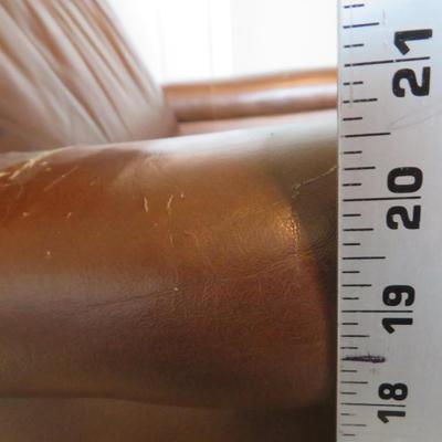 Faux Leather Recliner - As Seen - Sold As Is