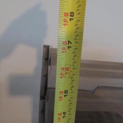 Desk Top Organizer Stackable 6 Tier Black Plastic Desk Organizer Tray Set, All Seen In Photos.