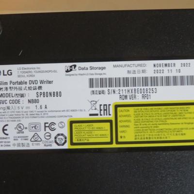 lg slim portable dvd writer sp80nb80 - used
