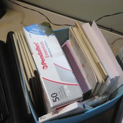 Stationary / Large Desk Top Lot Includes, sticky pads, staples, and staplers, tape, hanging folder for file cabinet, padded, mailing ÃŸr...