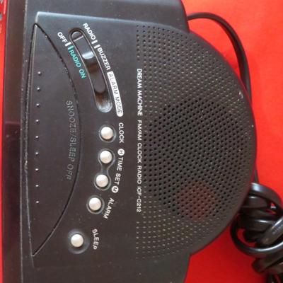 Vintage Sony Dream Machine Alarm Clock Radio Retro 90s Black FM/AM Bedside Electronic Digital Display Model ICF-C212 Modern Decor