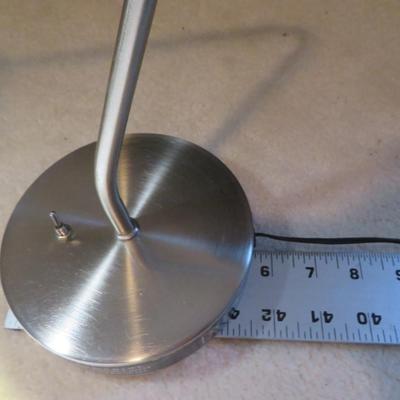 Vintage midcentury Style Stainless Steel Gooseneck Desk Lamp - Modern Stainless Steel Gooseneck Desk Lamp