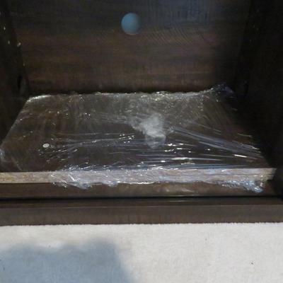 Modern Farmhouse Wood TV Stand Home Living Room Storage Table TV Stands Sliding Barn Door Wood Entertainment Center Cabinet