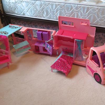 Barbie Sisters Deluxe Camper Rv Fold Out Motorhome - as seen