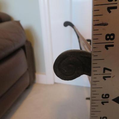 Vintage Wood Cast Iron Doll Park Bench Rocking Chair 14.5â€x9â€x8.5â€