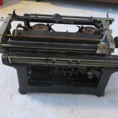 Antique Underwood All Caps Desktop Typewriter Working w Needs Ink