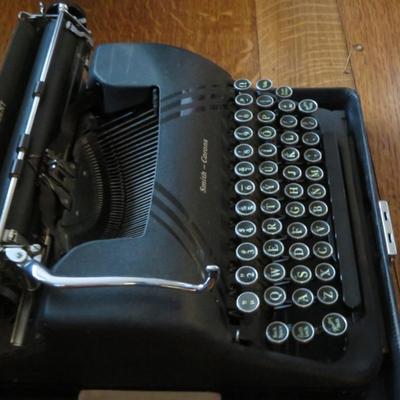 Vintage Smith Corona Silent / Sterling Working Manual Typewriter (Matte Black) with classic 'glass' Keys â€” Classic Typewriter...