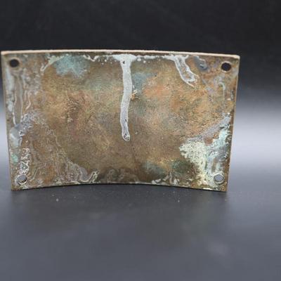 Plaque Off of U.S. Navy Battleship Binnacle