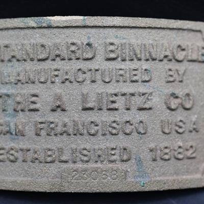 Plaque Off of U.S. Navy Battleship Binnacle