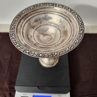 Columbia Sterling Silver Candy Nut Bowl 5.5" dia X 6" tall