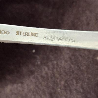 Lot of 5 Sterling Silver Utensils Little Bo Peep fork, A.H. Fetting Co.