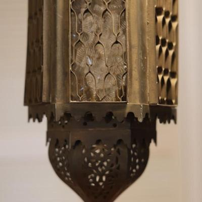 Antique Hanging Lantern Lamp (See Description)