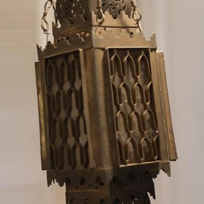 Antique Hanging Lantern Lamp (See Description)