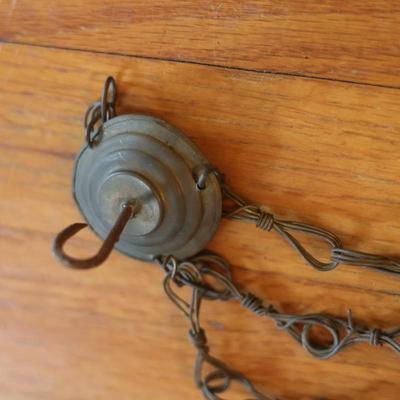 Antique Hanging Lantern Lamp (See Description)