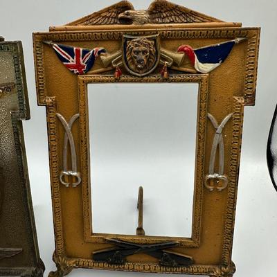 WW1 Cast Iron Picture Frames. (5 total)