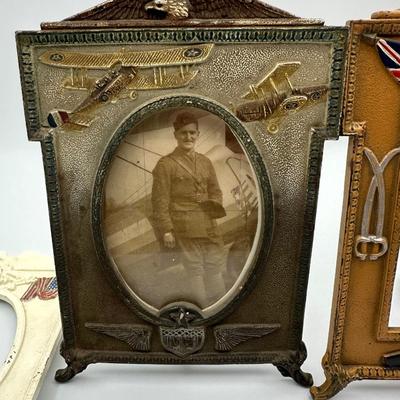 WW1 Cast Iron Picture Frames. (5 total)