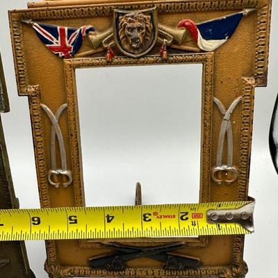 WW1 Cast Iron Picture Frames. (5 total)