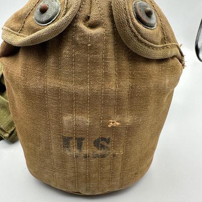 WW2 Belt w/ Canteen & Pouches