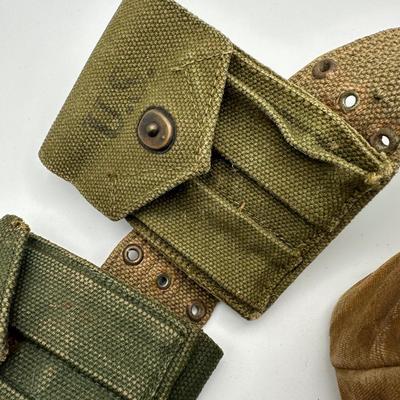 WW2 Belt w/ Canteen & Pouches