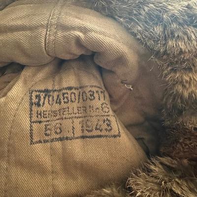 WW2 German Rabbit Fur Hat