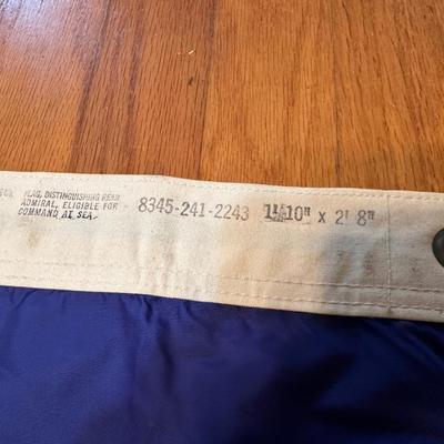 2 Star Admiral Flag. Vietnam Era