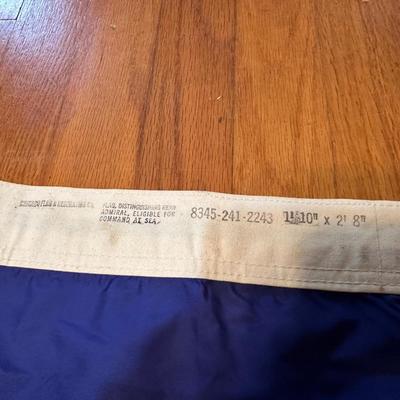 2 Star Admiral Flag. Vietnam Era